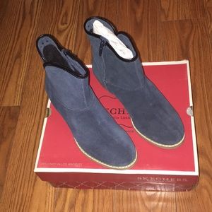 Skechers ‘California Luxury’ Leather heeled boots